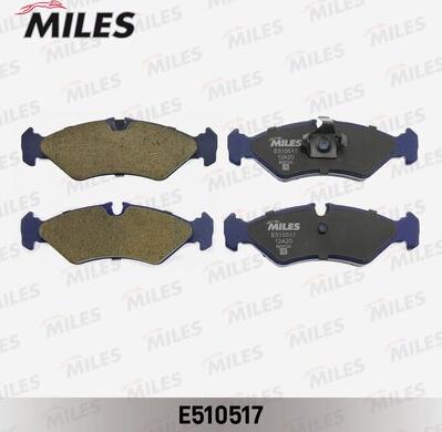 Miles E510517 - Kit de plaquettes de frein, frein à disque cwaw.fr