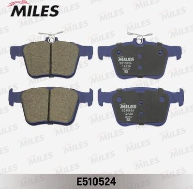 Miles E510524 - Kit de plaquettes de frein, frein à disque cwaw.fr