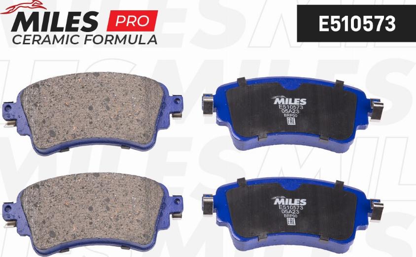 Miles E510573 - Kit de plaquettes de frein, frein à disque cwaw.fr