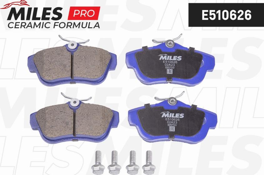 Miles E510626 - Kit de plaquettes de frein, frein à disque cwaw.fr