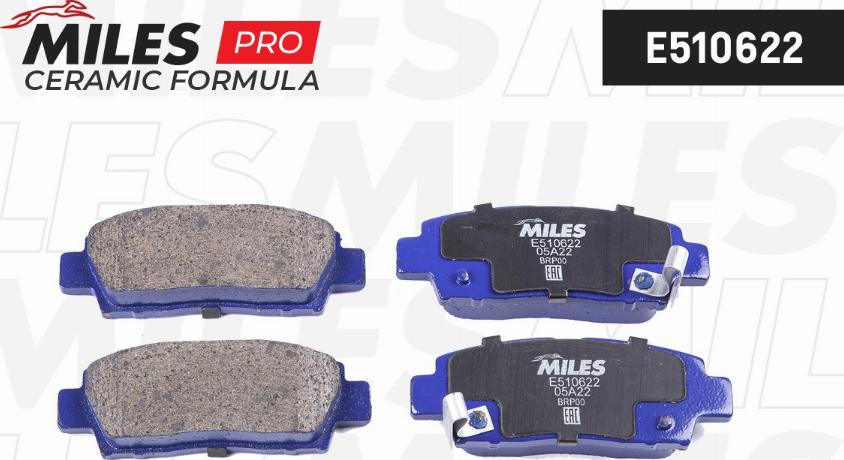 Miles E510622 - Kit de plaquettes de frein, frein à disque cwaw.fr