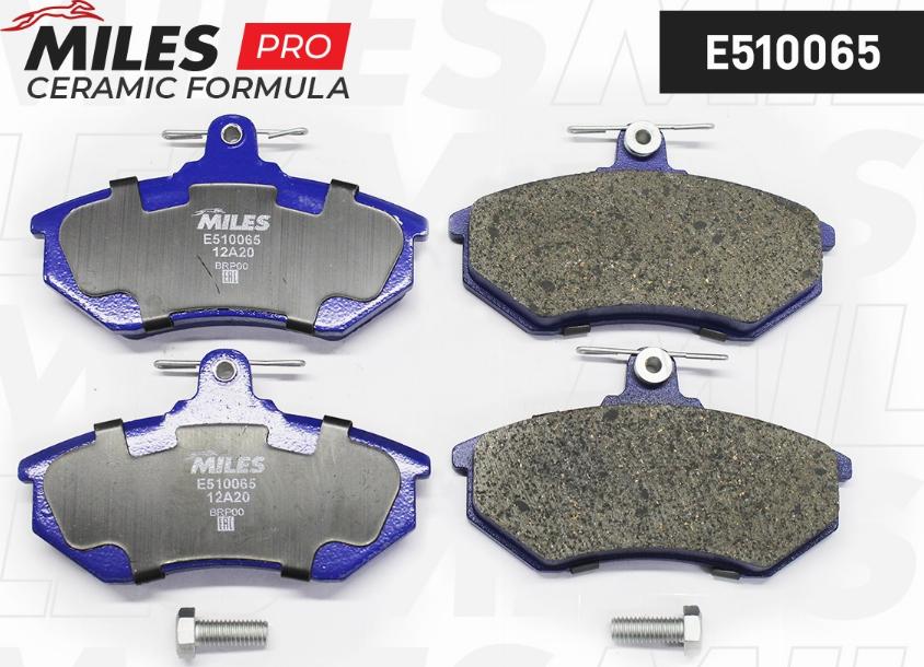 Miles E510065 - Kit de plaquettes de frein, frein à disque cwaw.fr