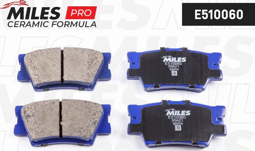 Miles E510060 - Kit de plaquettes de frein, frein à disque cwaw.fr