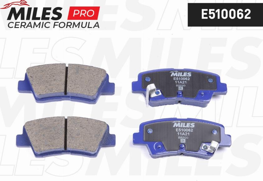 Miles E510062 - Kit de plaquettes de frein, frein à disque cwaw.fr