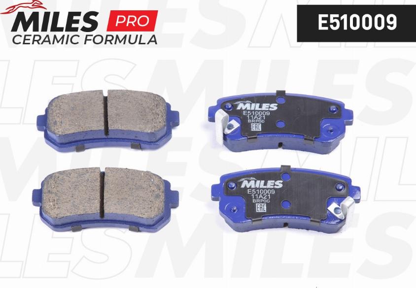 Miles E510009 - Kit de plaquettes de frein, frein à disque cwaw.fr