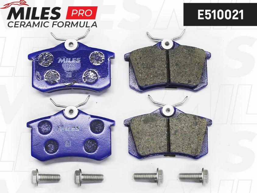 Miles E510021 - Kit de plaquettes de frein, frein à disque cwaw.fr