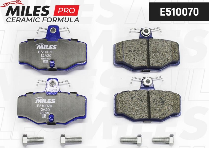 Miles E510070 - Kit de plaquettes de frein, frein à disque cwaw.fr