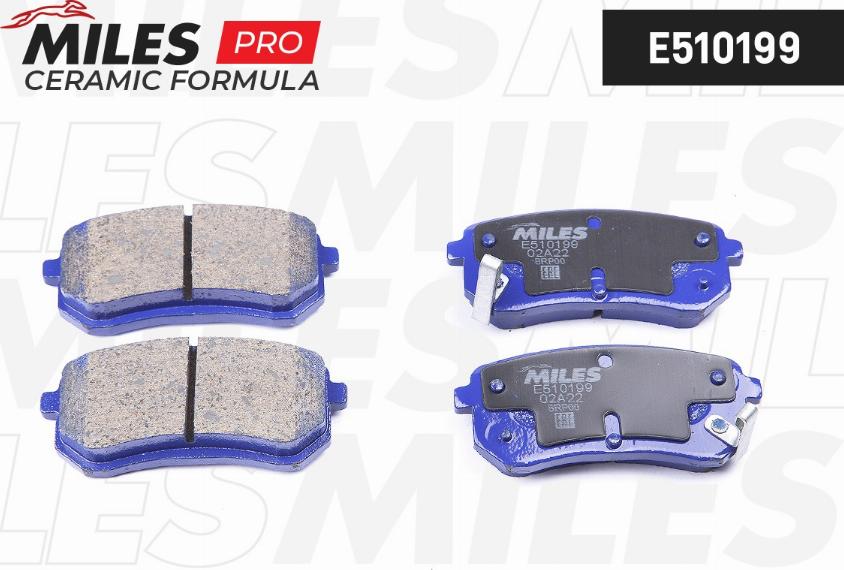 Miles E510199 - Kit de plaquettes de frein, frein à disque cwaw.fr