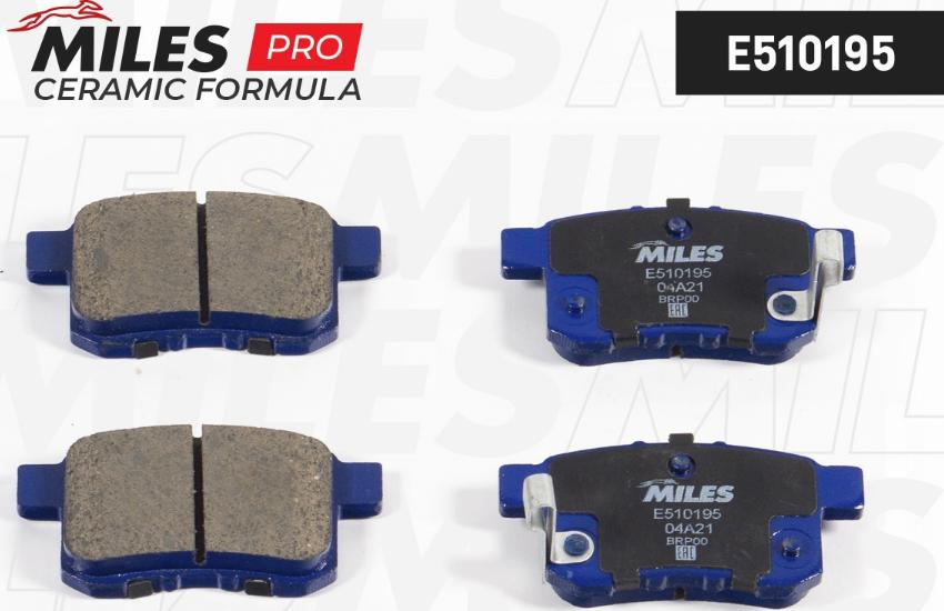 Miles E510195 - Kit de plaquettes de frein, frein à disque cwaw.fr