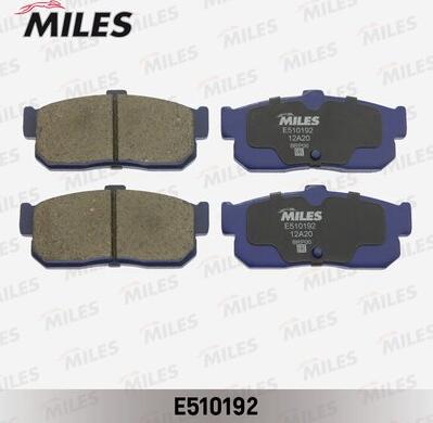 Miles E510192 - Kit de plaquettes de frein, frein à disque cwaw.fr