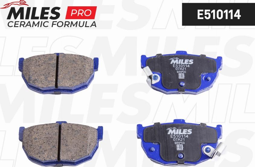 Miles E510114 - Kit de plaquettes de frein, frein à disque cwaw.fr