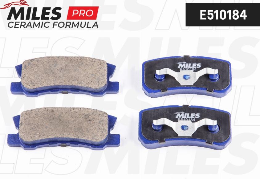 Miles E510184 - Kit de plaquettes de frein, frein à disque cwaw.fr