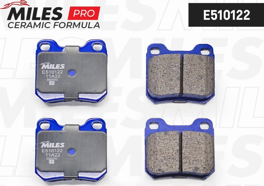 Miles E510122 - Kit de plaquettes de frein, frein à disque cwaw.fr