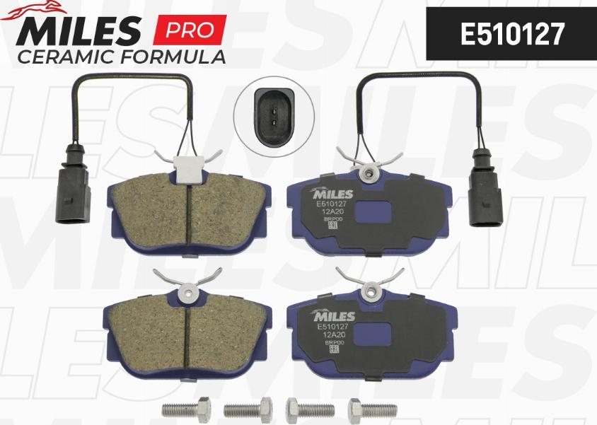 Miles E510127 - Kit de plaquettes de frein, frein à disque cwaw.fr