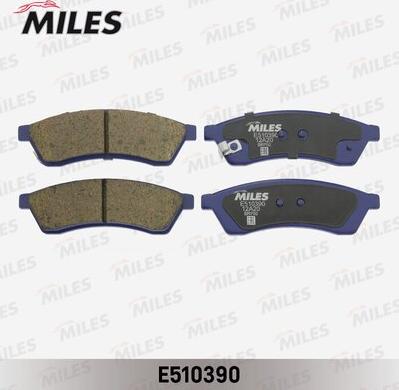 Miles E510390 - Kit de plaquettes de frein, frein à disque cwaw.fr