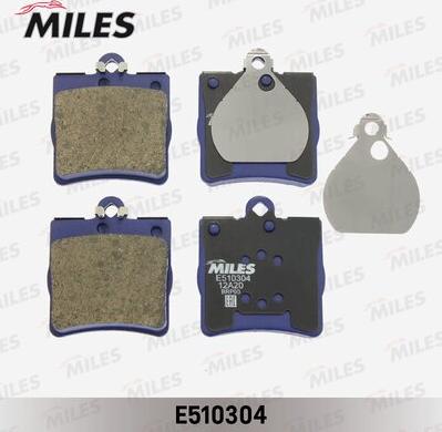 Miles E510304 - Kit de plaquettes de frein, frein à disque cwaw.fr