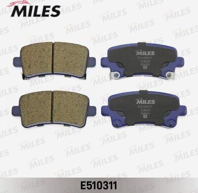 Miles E510311 - Kit de plaquettes de frein, frein à disque cwaw.fr