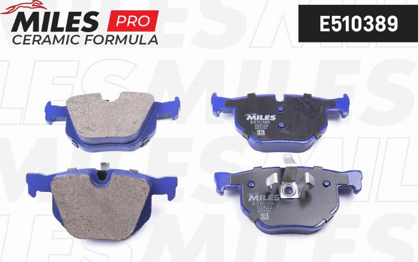 Miles E510389 - Kit de plaquettes de frein, frein à disque cwaw.fr