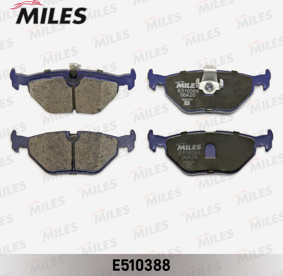 Miles E510388 - Kit de plaquettes de frein, frein à disque cwaw.fr