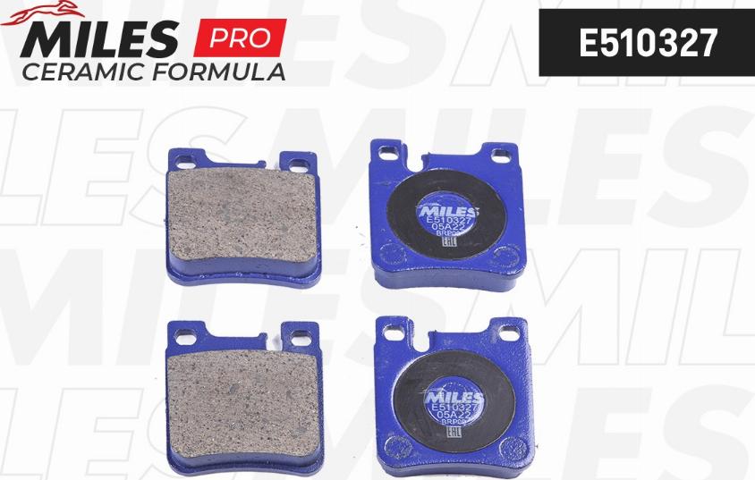 Miles E510327 - Kit de plaquettes de frein, frein à disque cwaw.fr