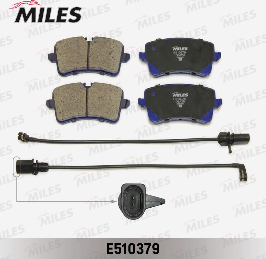 Miles E510379 - Kit de plaquettes de frein, frein à disque cwaw.fr