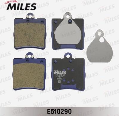 Miles E510290 - Kit de plaquettes de frein, frein à disque cwaw.fr