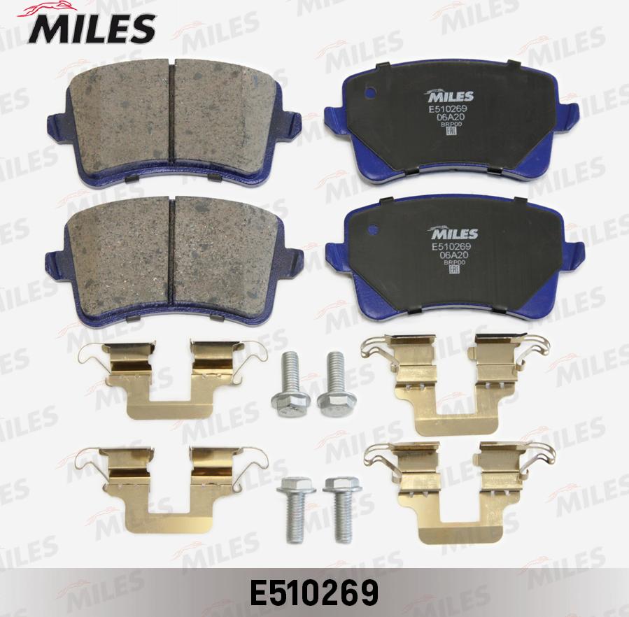 Miles E510269 - Kit de plaquettes de frein, frein à disque cwaw.fr