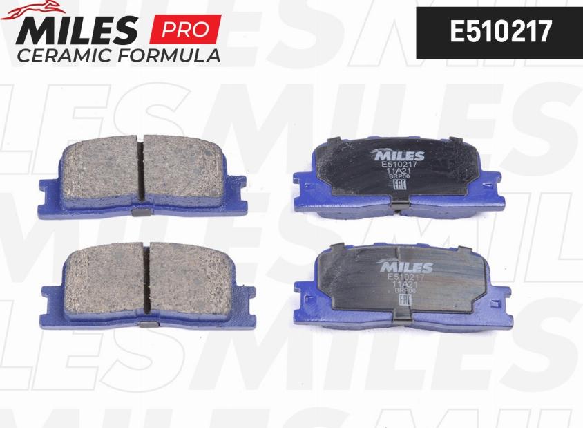 Miles E510217 - Kit de plaquettes de frein, frein à disque cwaw.fr