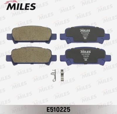 Miles E510225 - Kit de plaquettes de frein, frein à disque cwaw.fr