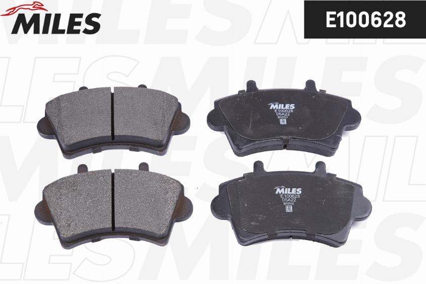 Miles E100628 - Kit de plaquettes de frein, frein à disque cwaw.fr