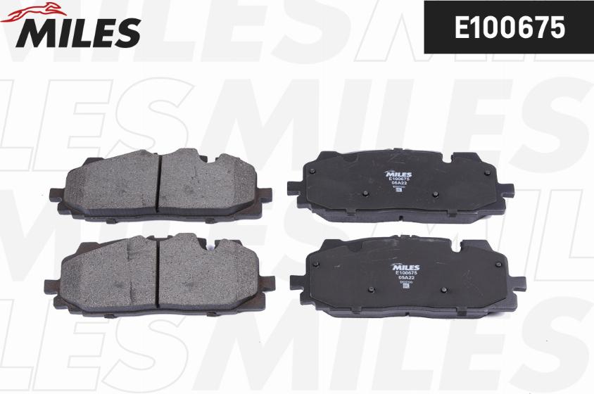 Miles E100675 - Kit de plaquettes de frein, frein à disque cwaw.fr