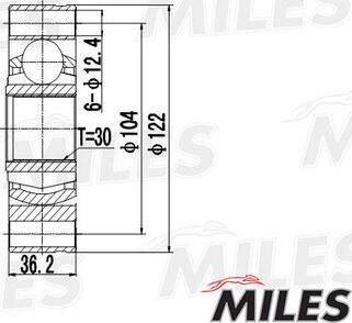 Miles GA10018 - Jeu de joints, arbre de transmission cwaw.fr