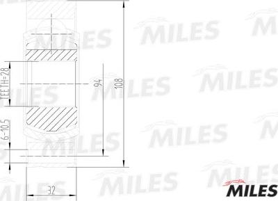 Miles GA10036 - Jeu de joints, arbre de transmission cwaw.fr