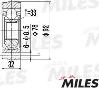 Miles GA10031 - Jeu de joints, arbre de transmission cwaw.fr