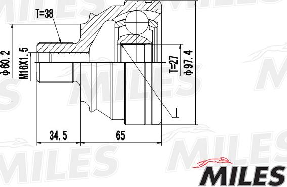 Miles GA20528 - Jeu de joints, arbre de transmission cwaw.fr