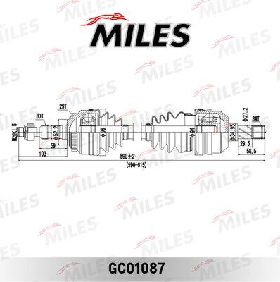 Miles GC01087 - Arbre de transmission cwaw.fr