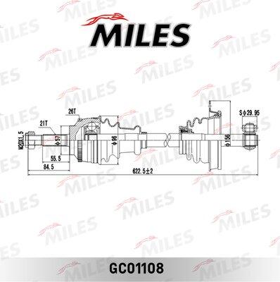 Miles GC01108 - Arbre de transmission cwaw.fr