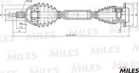 Miles GC02125 - Arbre de transmission cwaw.fr