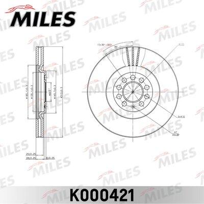 Miles K000421 - Disque de frein cwaw.fr