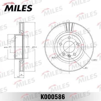 Miles K000586 - Disque de frein cwaw.fr