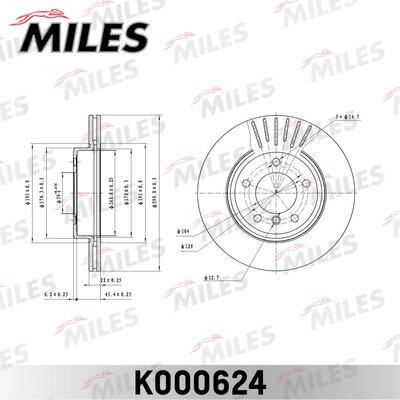 Miles K000624 - Disque de frein cwaw.fr