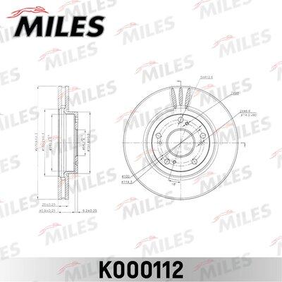 Miles K000112 - Disque de frein cwaw.fr