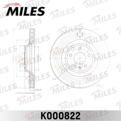 Miles K000822 - Disque de frein cwaw.fr