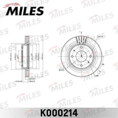 Miles K000214 - Disque de frein cwaw.fr