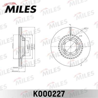 Miles K000227 - Disque de frein cwaw.fr