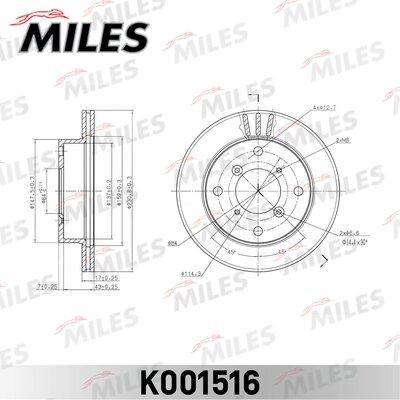 Miles K001516 - Disque de frein cwaw.fr