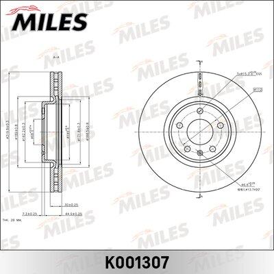 Miles K001307 - Disque de frein cwaw.fr