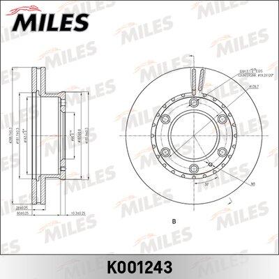 Miles K001243 - Disque de frein cwaw.fr