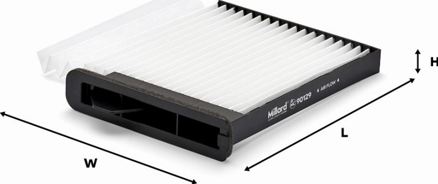 Millard FILTERS MC-90129 - Filtre, air de l'habitacle cwaw.fr