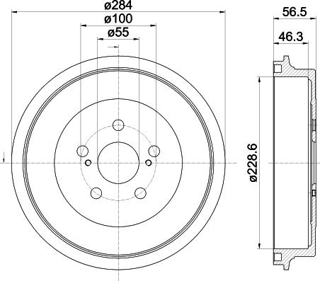 Mintex MBD400 - Tambour de frein cwaw.fr